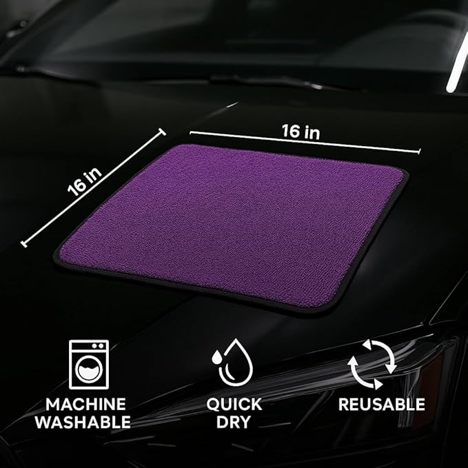 6 Pack Reusable Pak Details Micro Fiber Towels Car Detailing | 16x16 - Image 5