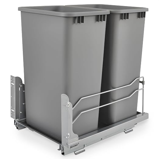 Rev-A-Shelf Double Pullout Trash by Rev-A-Shelf