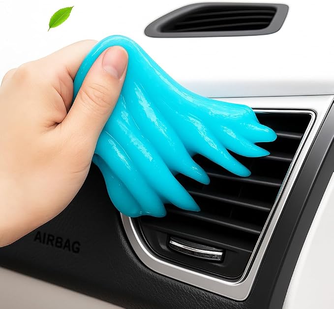 Car Cleaning Gel Pack of 2 – Reusable Car Interior Detailer Slime, Dust Remover - Image 2