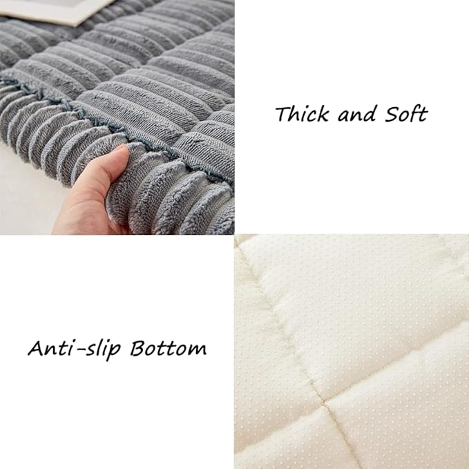 Couch Cover for Dogs Washable, Fuzzy Pet Couch Covers for 2 Cushion Sofa Pet - Image 5