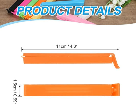 PATIKIL Sealing Clips 4.3 Inch, 10 Pack Reusable Plastic Bag Clip Clamp Sealer - Image 2