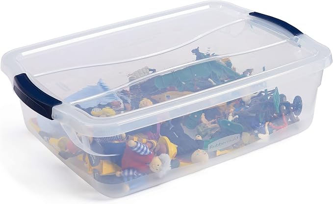 Rubbermaid Cleverstore 16 Qt Clear Storage Bins - Image 7