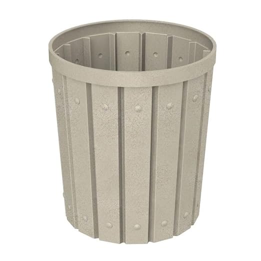 42 Gallon Slated Circle 100% Recycled Plastic Commercial Outdoor or Indoor - Image 5