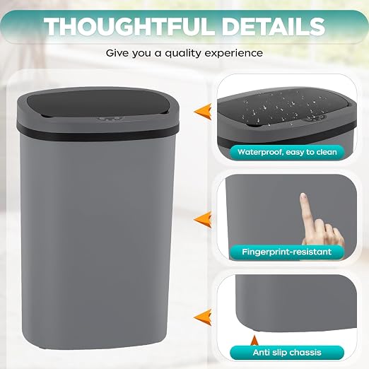 Automatic Motion Sensor Bathroom Trash Can - Image 5