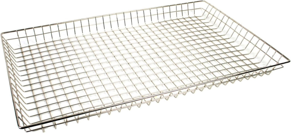 TrueCraftware- 16" x 26” Rectangular Wire Pastry Doughnut Basket Nickel ...
