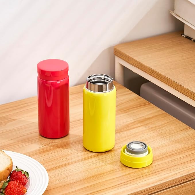 Mini Thermos Cute Water Bottle - 7 oz Tiny Insulated Vacuum 18/10 Stainless - Image 4