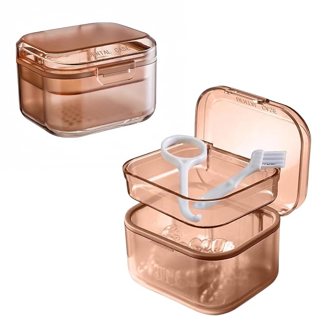 Retainer Case Denture Bath Case, Retainer Cleaner Case by AHYUEE