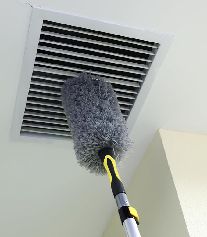 Flexible Microfiber Feather Duster, Electrostatic & Bendable Ceiling Fan Duster - Image 4