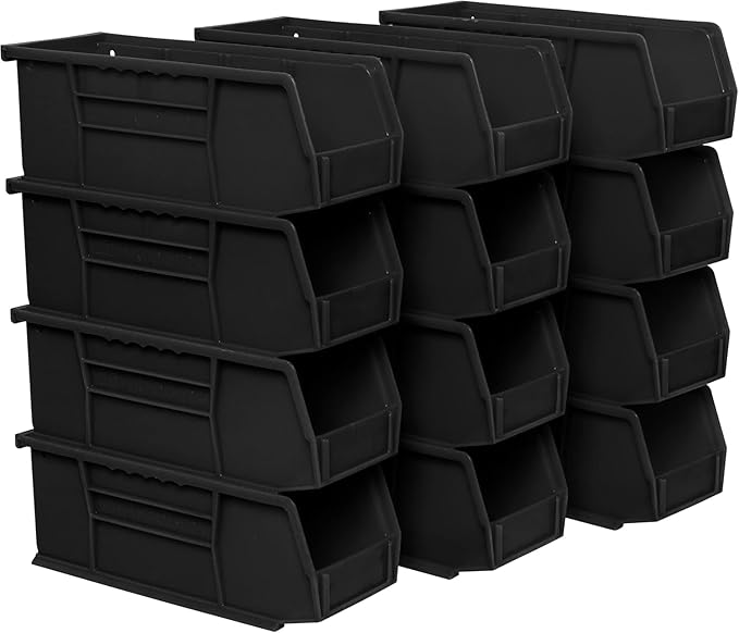Akro-Mils 30224 AkroBins Plastic Storage Bins, Space-Saving Stackable Bins by Akro-Mils