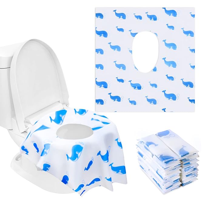 20 Pack Toilet Seat Covers Disposable, Extra Large Disposable Toilet Seat Covers by CHFONGDIRECT