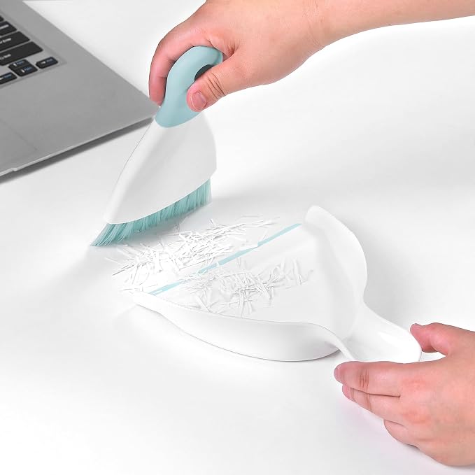 NACENA Mini Dustpan and Brush Set, Small Broom and Dustpan Set Dust Pan and - Image 7