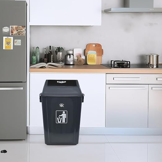 4-Pack 13 Gallon Plastic Trash Cans - Image 6