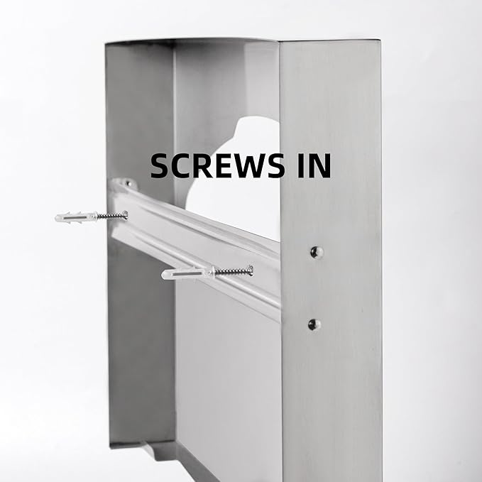 Toilet Seat Cover Dispenser, Commercial Stainless Steel Brushed Toilet Seat - Image 6