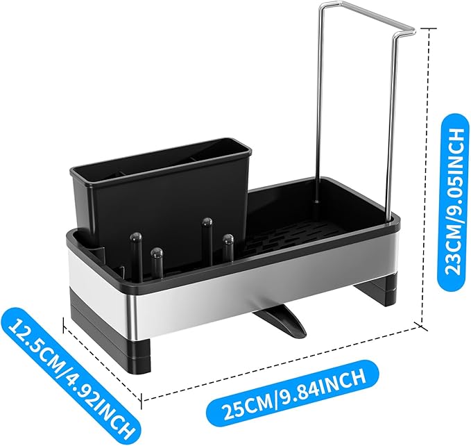 Sponge Holder for Kitchen Sink, Sink Caddy Organizer - Image 7