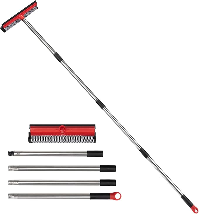 2 in 1 Standard Window Squeegee, Home Window Cleaner by KIOYTLIK