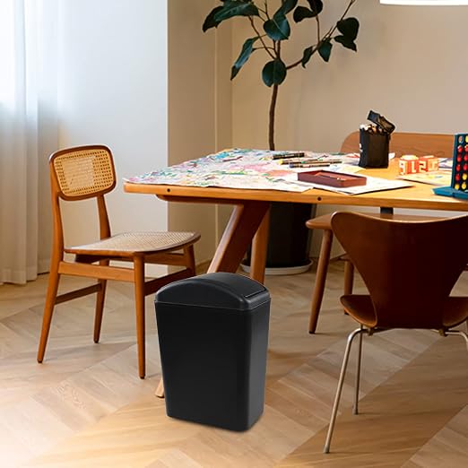 4.5 Gallon Trash Can with Swing Top Lid, Plastic Garbage Bin with Lid - Image 6