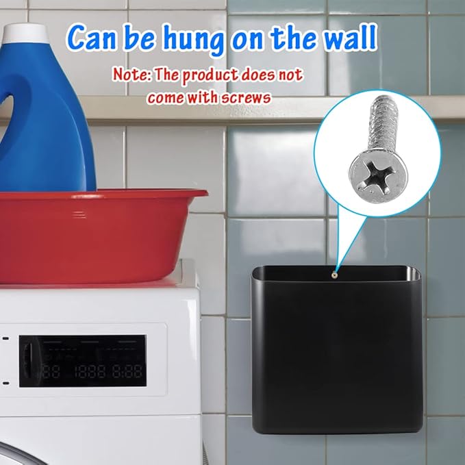 Picowe Magnetic Laundry Storage, Large Lint Holder Bin - Image 5