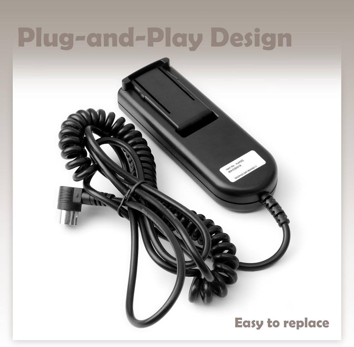 6 Button 5 Pin Bed Handle Control Replacement for Electric Adjustable Bed, Controller Black Plug & Play Total Cord Length 6.0ft