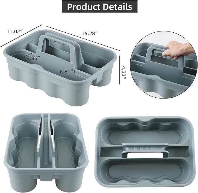 4 Pack Bathroom Cleaning Caddy Organizer - Image 3