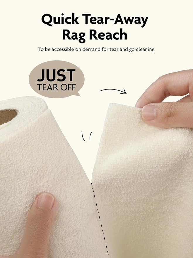 Fantasticlean Microfiber Cleaning Cloth Roll -40 Pack, Tear Away Microfiber - Image 2
