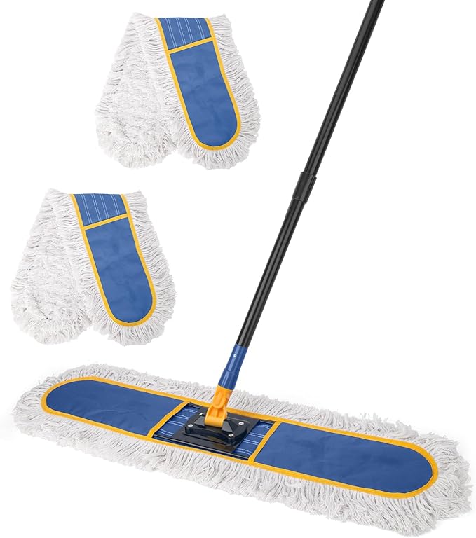 24" Commercial Dust Mop for Floor Cleaning, Heavy Duty Floor Duster by KeFanta