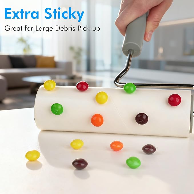 Extra Sticky Large Surface Lint Roller, 6.3'' Giant Lint Roller - Image 5