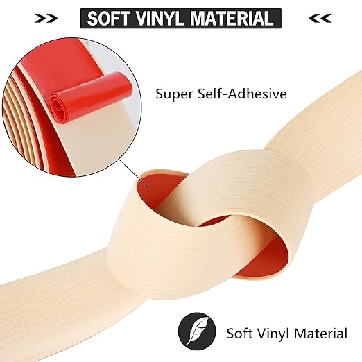20Ft Floor Transition Strip Self Adhesive Vinyl Cover Floor Strip Flat Divider - Image 3