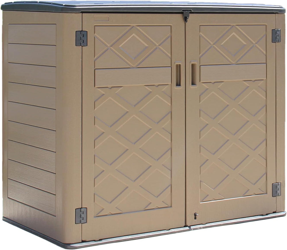 HOMSPARK Storage Shed Weather Resistance, Multi-Purpose Outdoor Storage Cabin...