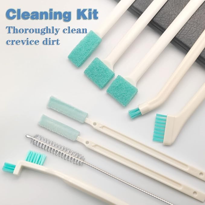18 Pcs Small Household Cleaning Brushes by ELEMGULY, Deep Detail Crevice Brush - Image 6