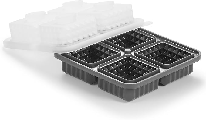 Nax Caki 3D Square Ice Cube Tray, Large Square Silicone Fun Shapes Whiskey Ice - Image 5