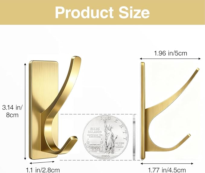 pickpiff Self Adhesive Coat Hooks - Image 3
