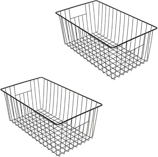 16inch Freezer Wire Storage Organizer Baskets, Household Refrigerator Bin by Y.Z.Bros