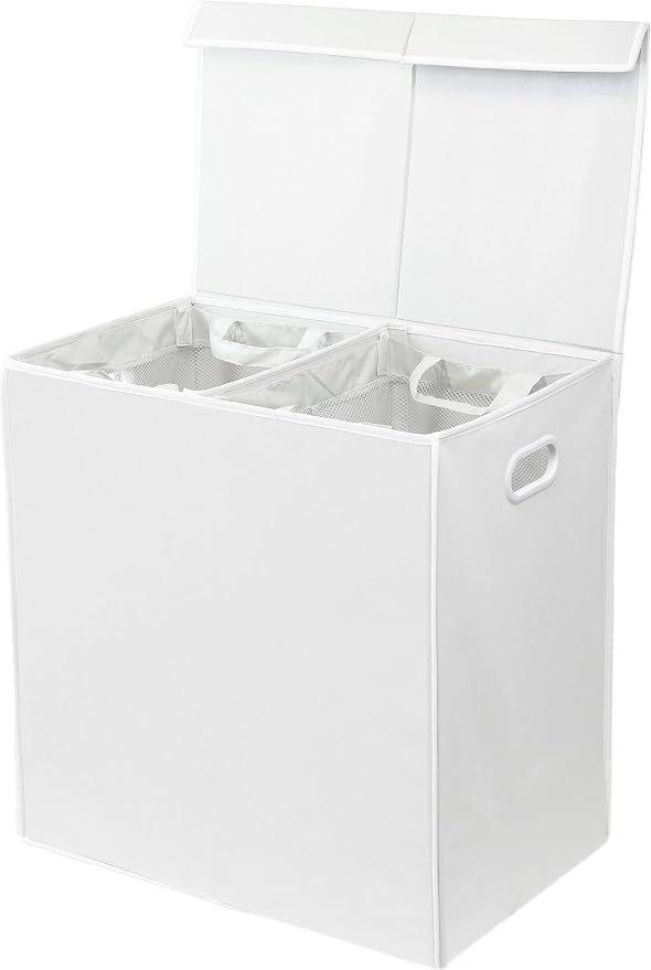 Simple Houseware Double Laundry Hamper - Image 3