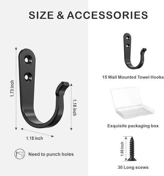 15PCS Wall Hooks for Hanging - Image 2