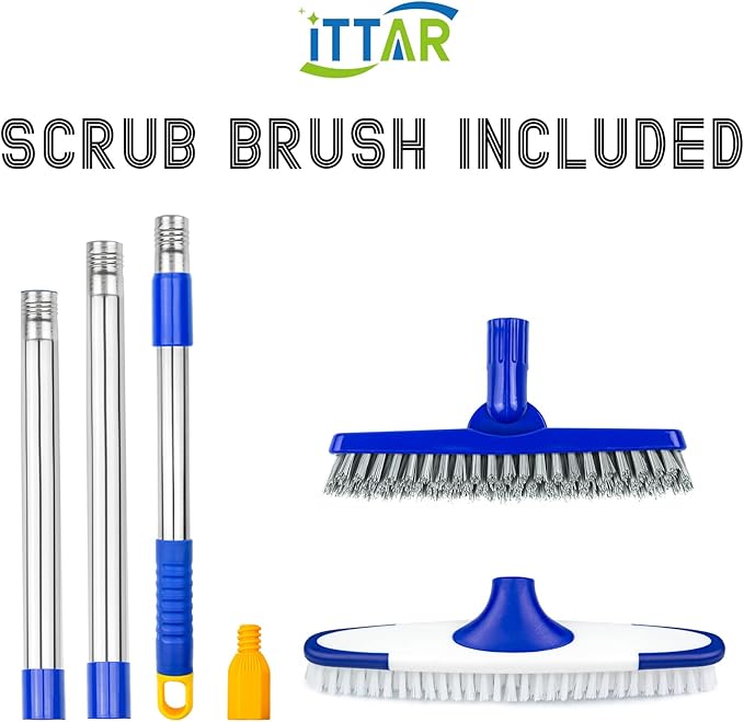 ITTAR Grout & Scrub Brush Combo, Floor Scrubber - Image 4