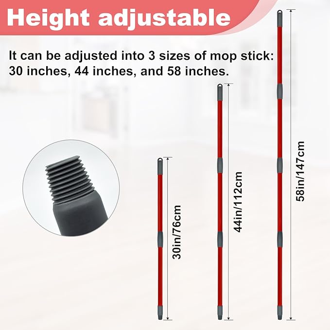 Mop Handle for Ocedar, Spin Mop Replacement Head Base Compatible - Image 5