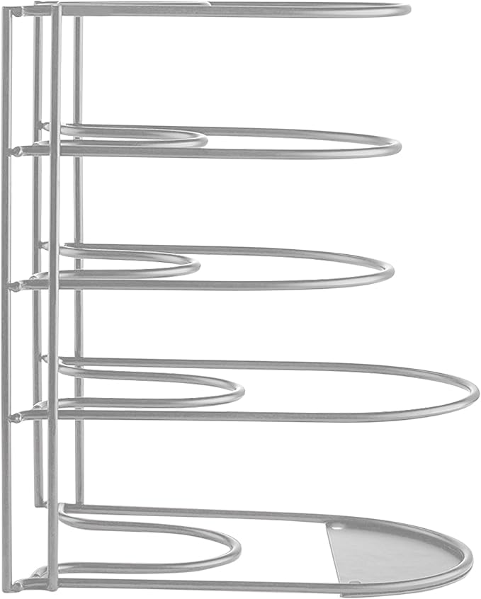 Heavy-Duty Pots and Pans Organizer | 5-Tier Cookware & Lid Storage Rack | - Image 9