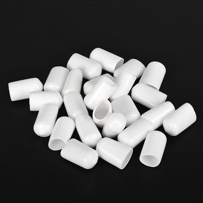 uxcell 20pcs Rubber End Caps 11mm ID Vinyl Round End Cap Cover Screw Thread - Image 4