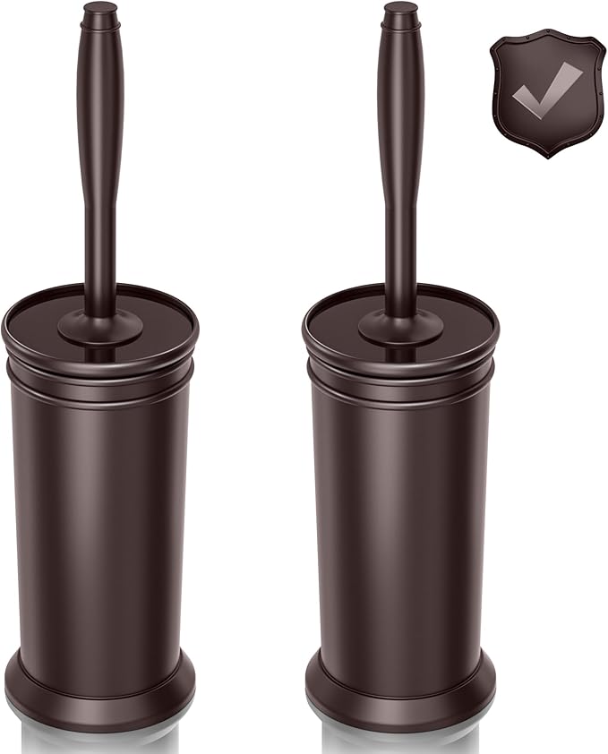 UPTRONIC Toilet Brush, Aluminum Alloy Toilet Brush and Holder Set by UPTRONIC