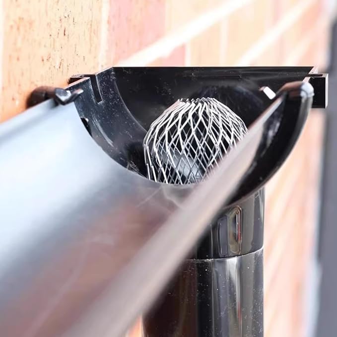 6 Pack Downspout Guard Filter, Gutter Downspout Guard Gutter Guard Strainer - Image 4