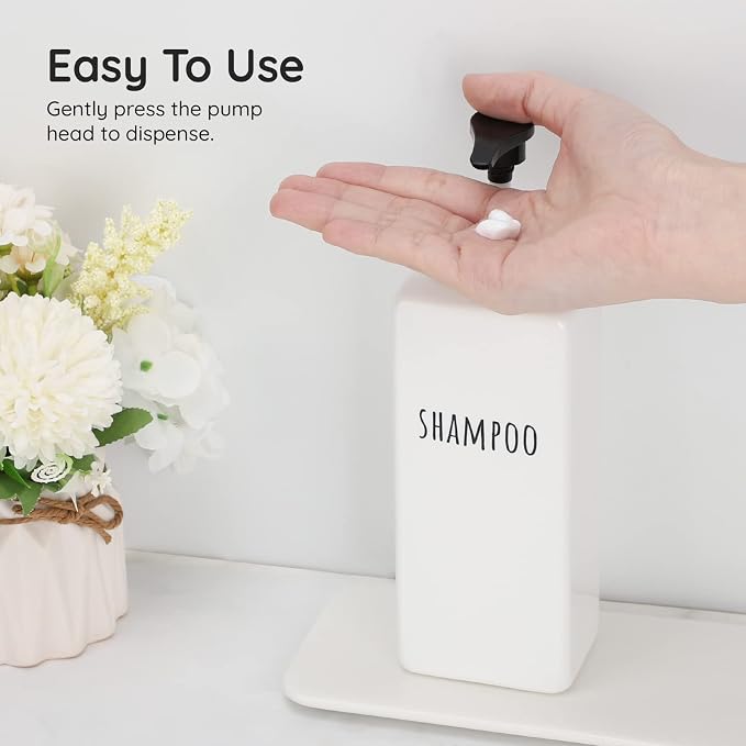 Segbeauty Square Soap Dispenser Refillable, 500ml Empty Reusable Modern - Image 4
