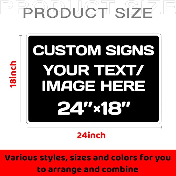 Custom christmas decorations, Aluminum Weatherproof Metal Sign, Optional - Image 2