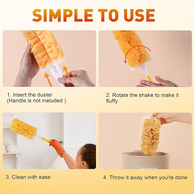 Heavy Duty Duster Refills, Unscented Disposable Dusters Kit - Image 5