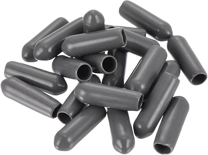 uxcell 20pcs Rubber End Caps 4mm ID Vinyl PVC Round Tube Bolt Cap Cover Screw - Image 4