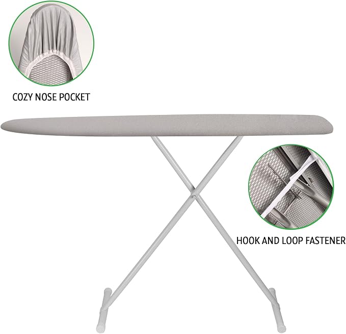Ironing Board Cover and Pad 15x54 Inch Standard Ironing Board Cover - Image 5