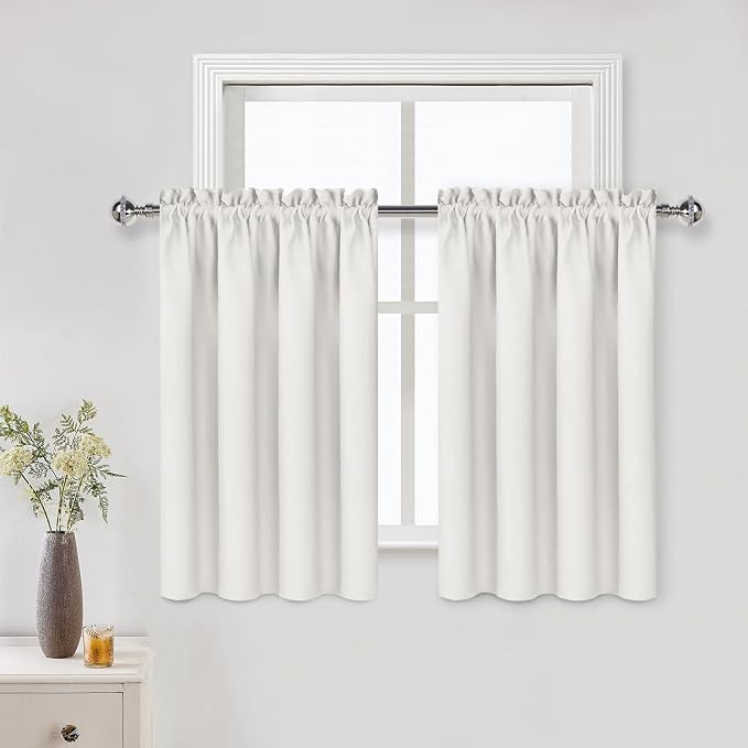 DWCN Short Ivory Blackout Curtains by DWCN