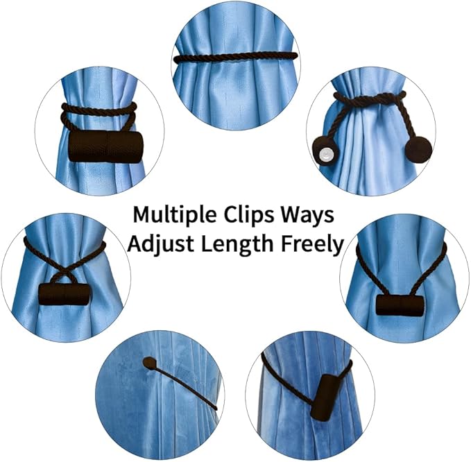 18 Inch Strong Magnetic Curtain Tiebacks, Curtain Holdbacks Modern Upgrade - Image 7