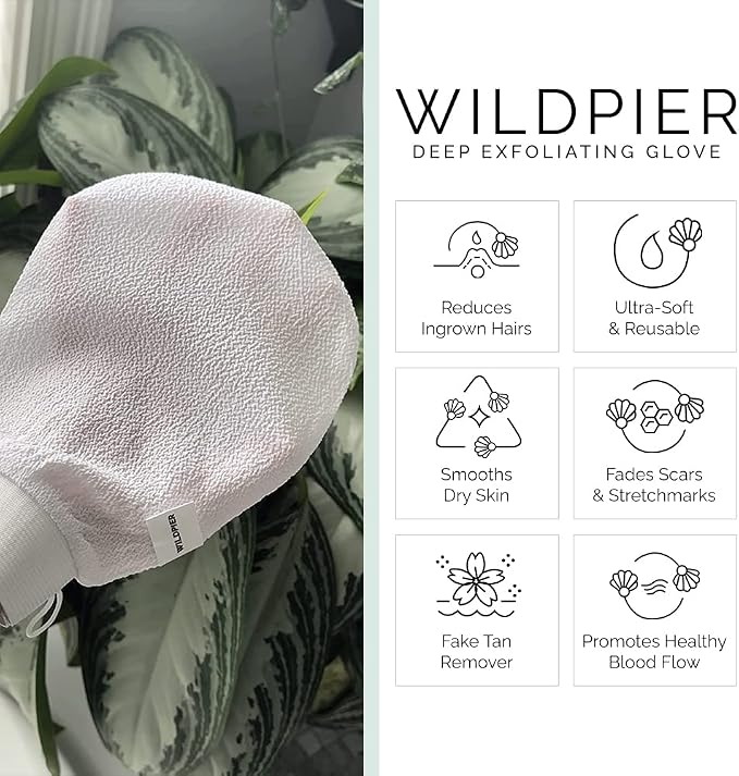 Wildpier Beauty Exfoliating Glove Mitt Body Scrub - Image 2
