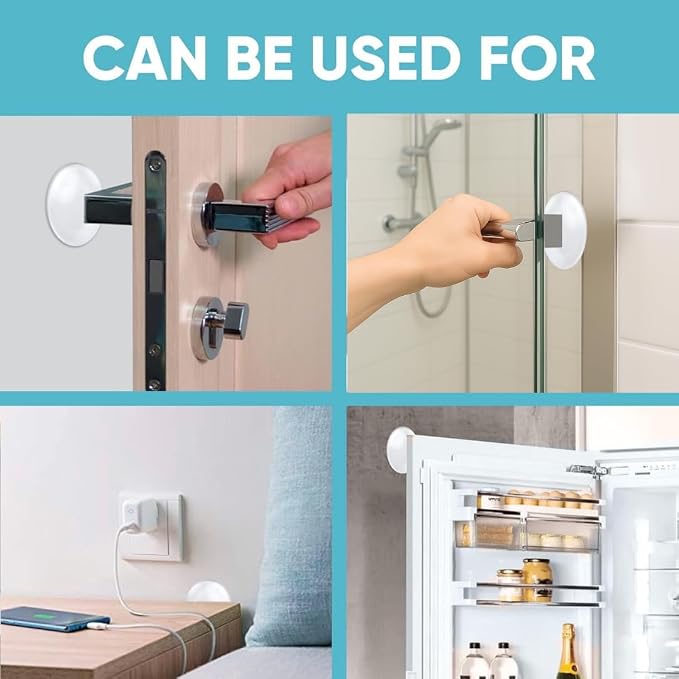 Strongest Home Door Wall Protector Clear Bumpers – 2 Inch Silicone Adhesive Pads - Image 4