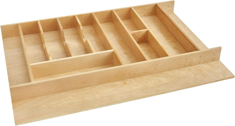Rev-A-Shelf Trim-to-Custom-Fit Silverware Drawer Organizer For Kitchen Utensi...